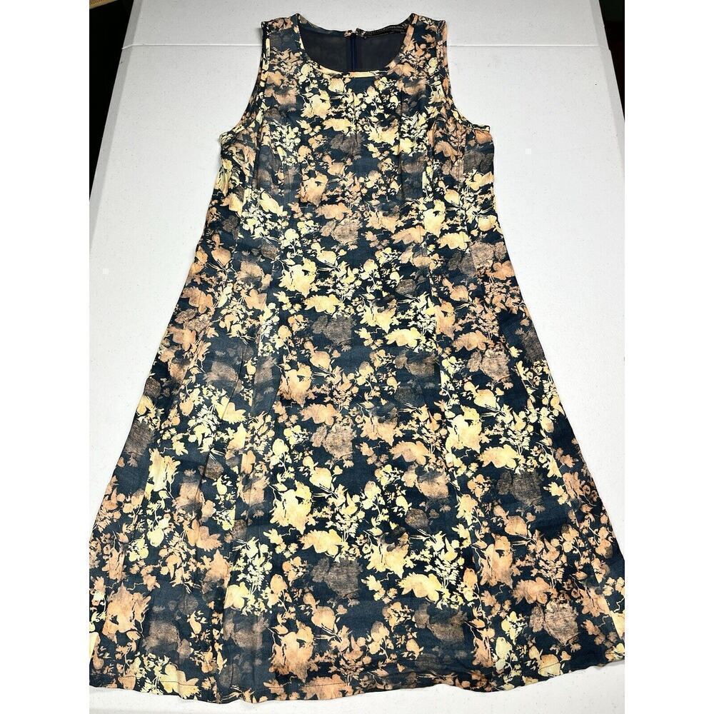Peruvian Connection Floral Print Boho Sleeveless Boho Summer Dress Size 4